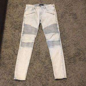 White washed Pacsun Moto denim jeans size 30x30